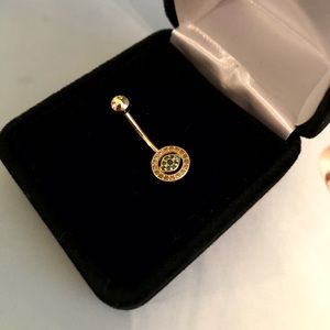 10k Solid Gold Belly Button Ring